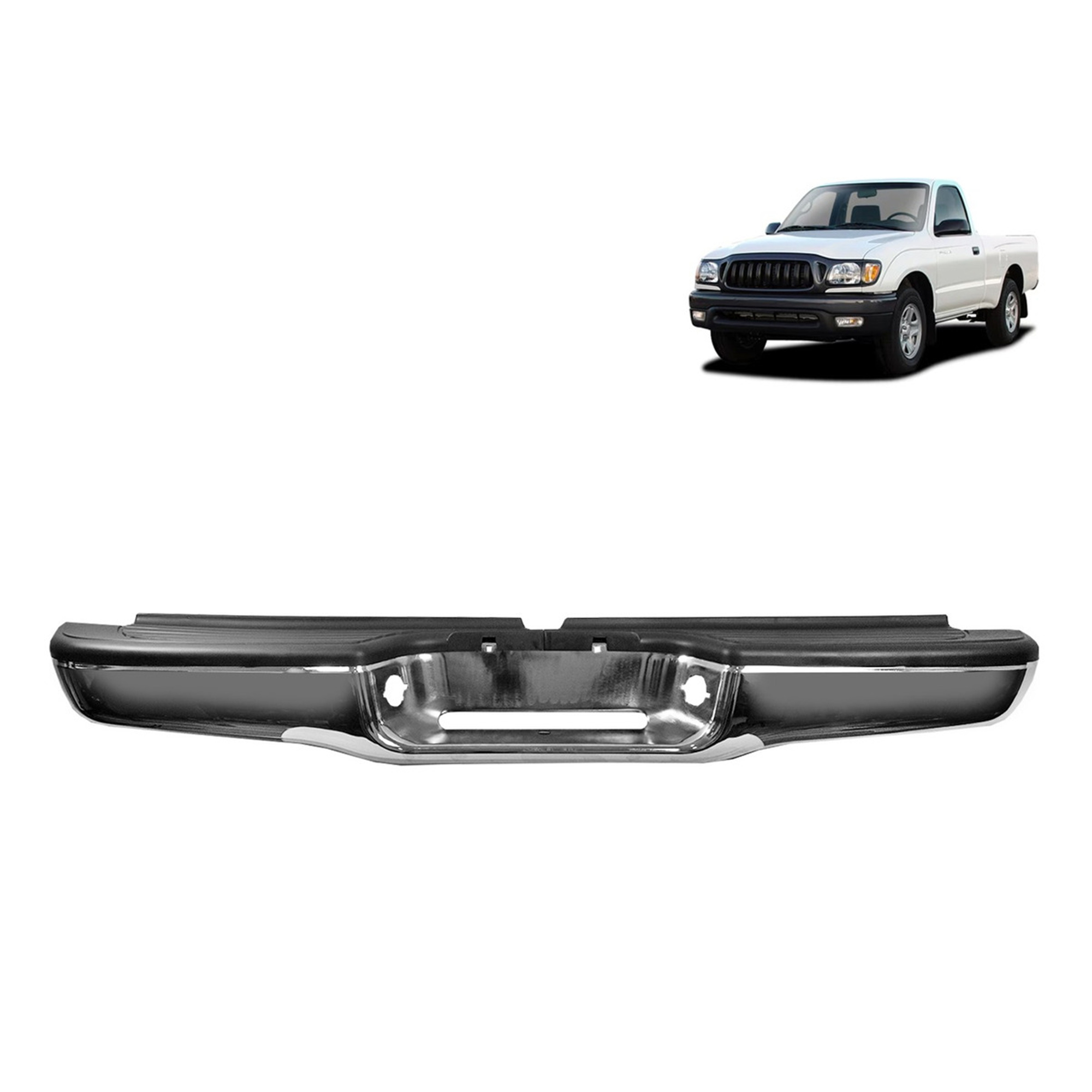 Foto 1 | Defensa Trasera Acero Aleado Compatible Con Tacoma Color Cromo 2001-2004 | Dunari Powersports | A2316 | Color Cromo