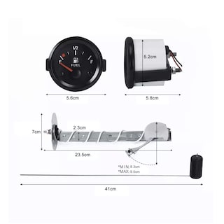 Foto 4 | Marcador De Gasolina Universal Con Flotador P/ Carro 12v 28pzs Eo Safe Imports Esi-10619 Negro