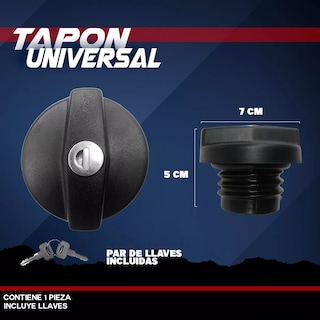 Foto 2 | Tapón de Gasolina Universal Rosca con Llave Eo Safe Imports Esi-12414 Negro