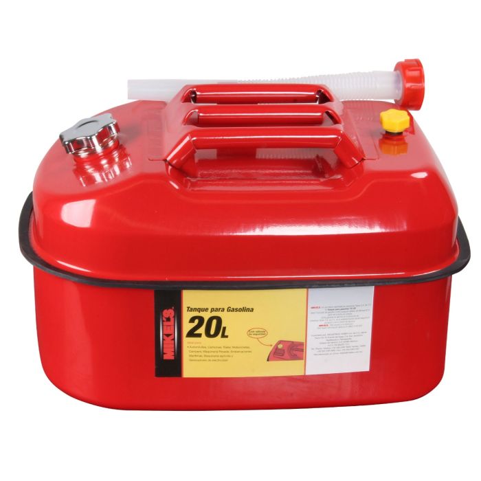 Tanque Metálico para Gasolina marca Mikel´s modelo TG-20 color Rojo (20 Lts)