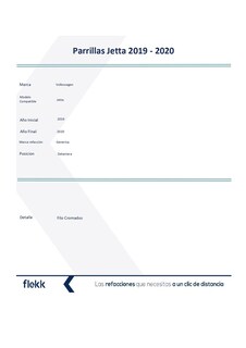Foto 2 | Parrillas, Marco Y Molduras De Parrilla, Volkswagen Jetta, 2019 Al 2020