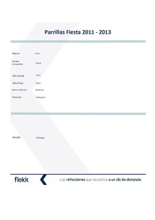 Foto 2 | Parrillas, Marco Y Molduras De Parrilla, Ford Fiesta, 2011 Al 2013