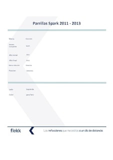 Foto 2 | Parrillas, Marco Y Molduras De Parrilla, Chevrolet Spark, Izquierda, 2011 Al 2013