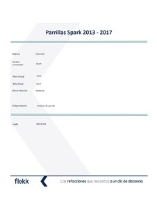 Foto 2 | Parrillas, Marco Y Molduras De Parrilla, Chevrolet Spark, Derecha, 2013 Al 2017