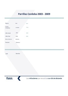 Foto 2 | Parrillas, Marco Y Molduras De Parrilla, Seat Ibiza, Derecha, 2003 Al 2009
