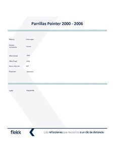 Foto 2 | Parrillas, Marco Y Molduras De Parrilla, Volkswagen Pointer, Izquierda, 2000 Al 2006