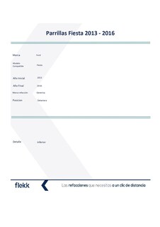 Foto 2 | Parrillas, Marco Y Molduras De Parrilla, Ford Fiesta, 2013 Al 2016