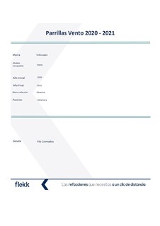 Foto 2 | Parrillas, Marco Y Molduras De Parrilla, Volkswagen Vento, 2020 Al 2021