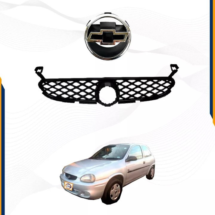 Foto 3 pulgar | Kit Chevy 2001 2002 2003 Parrilla Negra Y Emblema