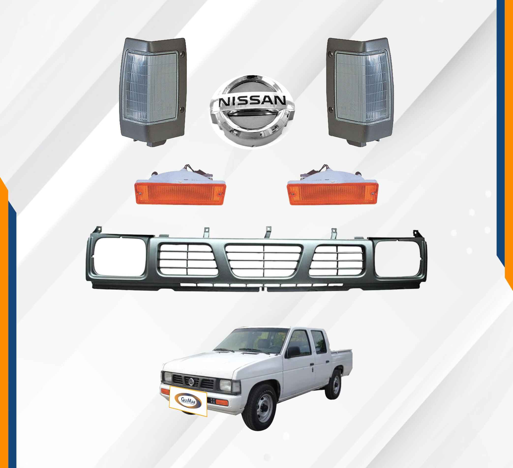 Foto 2 | Parrilla Nissan D21 Con Cuartos Y Logo
