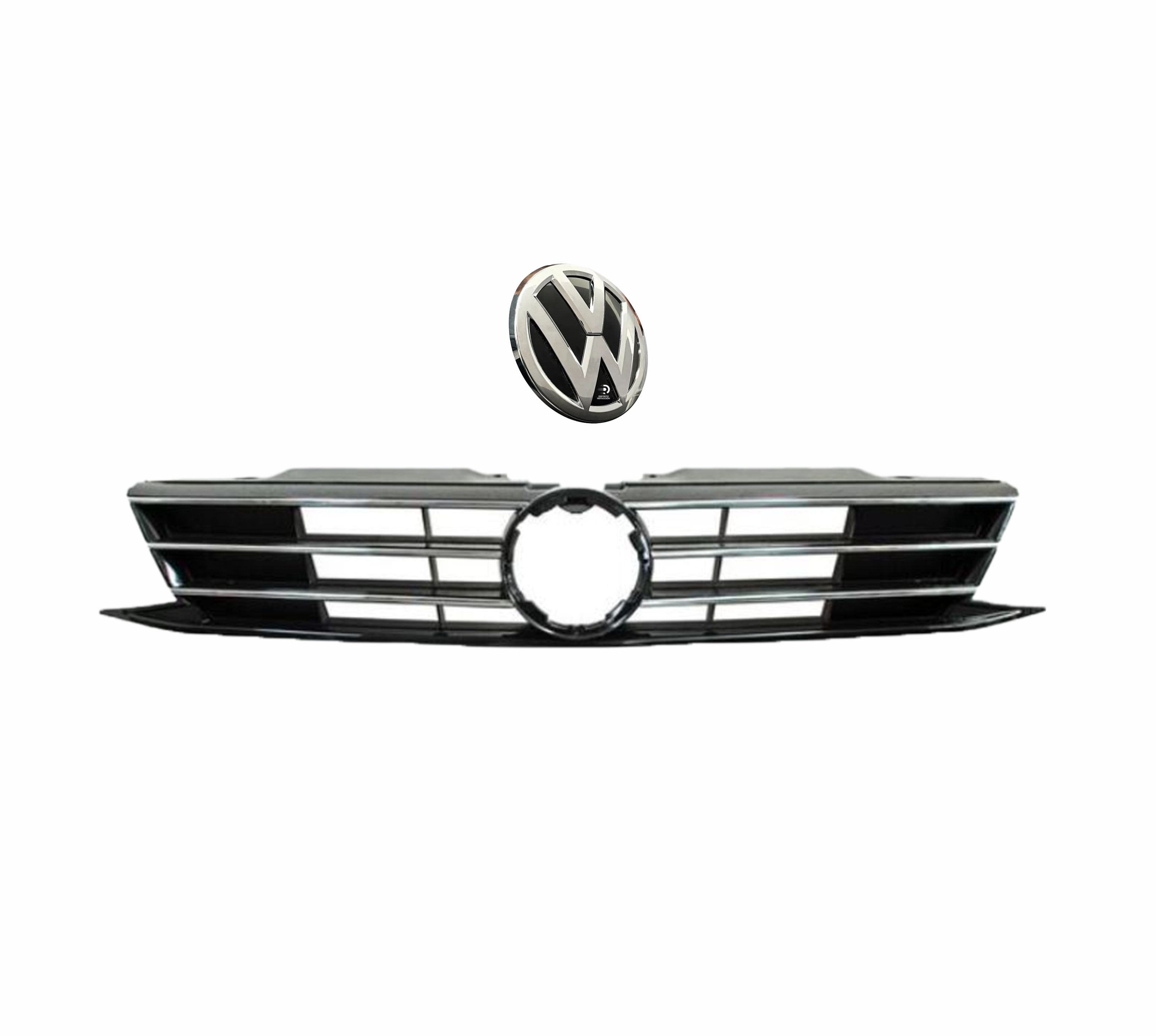 Parrilla Jetta Mk6 15 16 17 18 Filo Cromo Con Emblema
