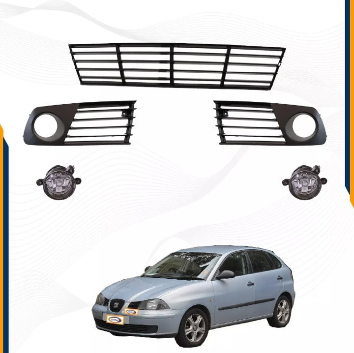 Foto 3 pulgar | Kit Seat Ibiza 03 Al 07 Parillas De Fascia Y Faros Niebla