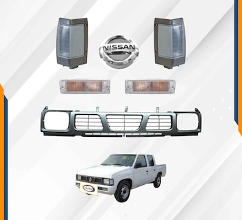 Foto 2 | Parrilla Nissan D21 Con Cuartos Blancos Y Logo