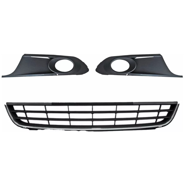 Parrilla Fascia Jetta Mk6 11 12 13 14 Con Hoyo