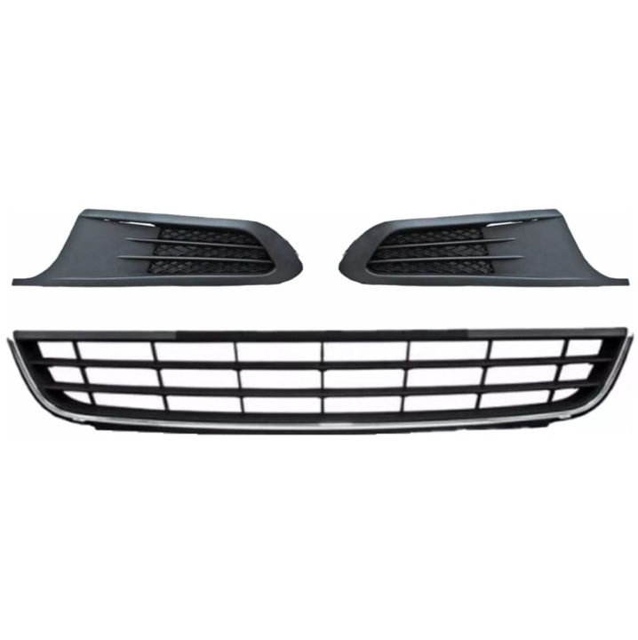 Rejilla Fascia Jetta Bicentenario 11 12 13 14 Con Laterales