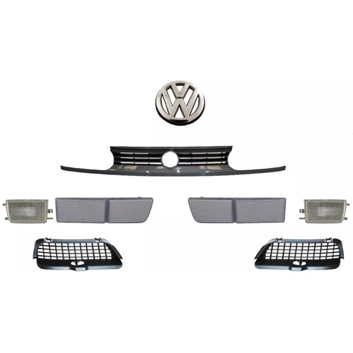 Kit Frente Golf A3 Parrilla  Cuartos  Rejillas Y Emblema