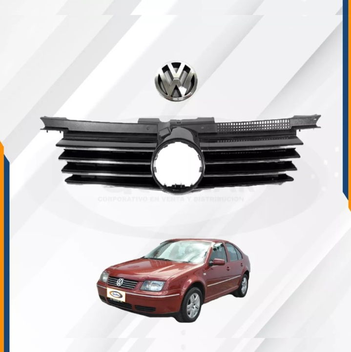 Foto 2 | Parrilla Jetta A4 Con Filo Cromos Y Emblem 02 03 04 05 06 07
