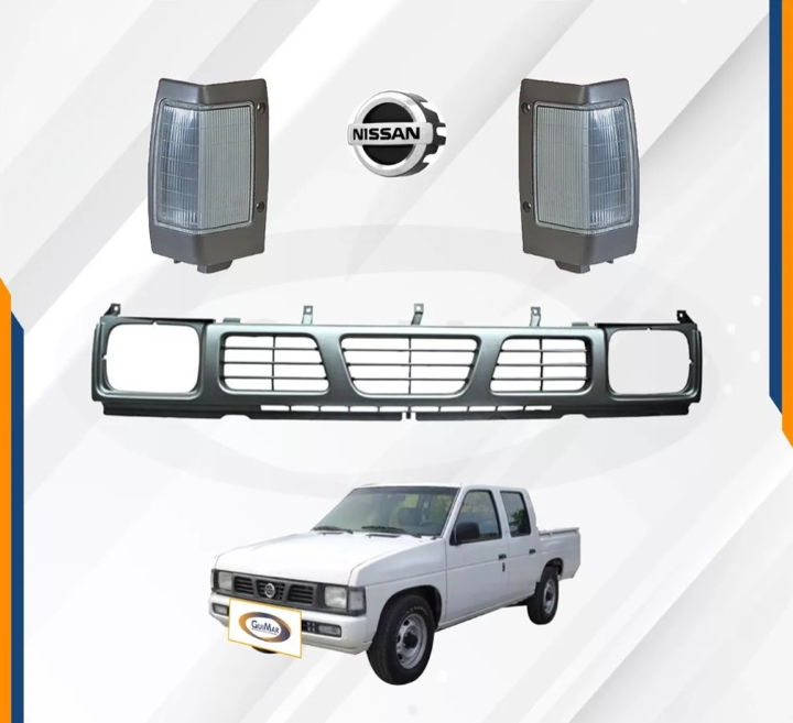 Foto 3 pulgar | Parrilla Nissan D21 Gris Con Cuartos Y Emblema 94 - 07