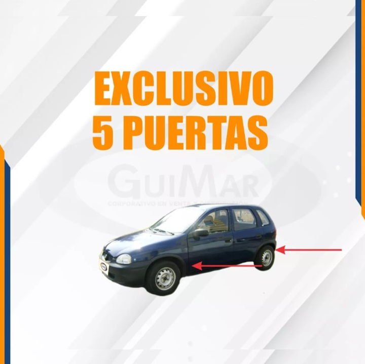 Foto 3 | Moldura Arco-cantoneras Chevy 5 Pts 959697 98 9900 01 0203