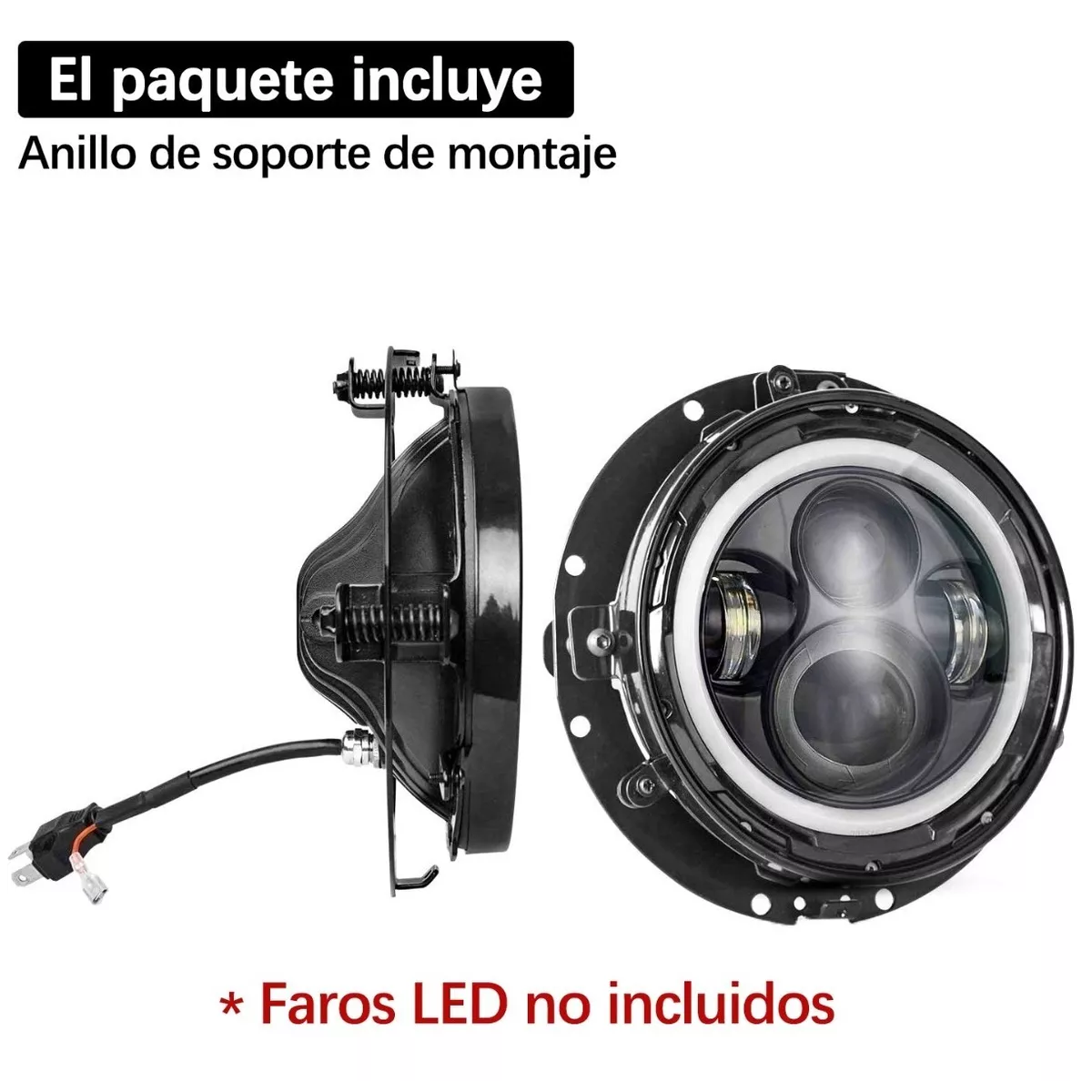 Foto 4 pulgar | Bases para Faro Universal Jeep 7" Eo Safe Imports Negras 1 Par