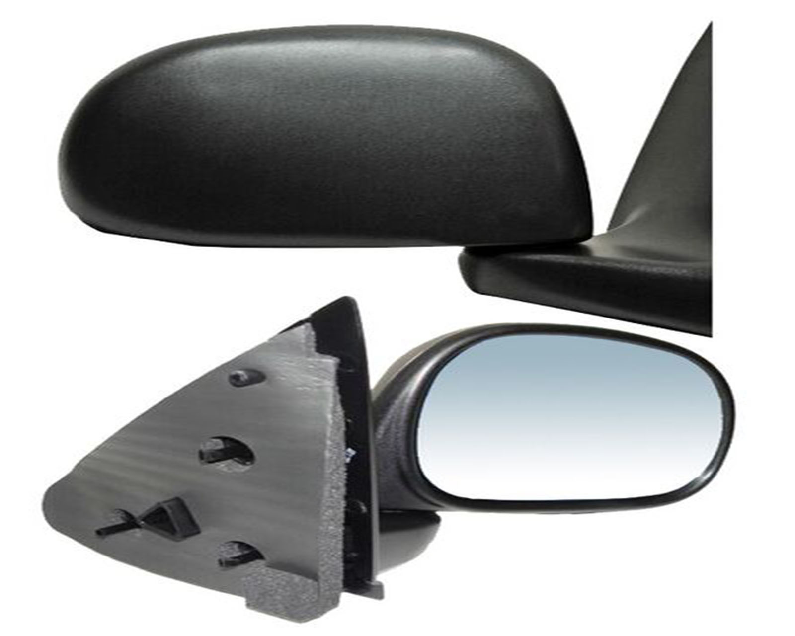 Foto 2 pulgar | Espejo Automotriz Ford Pick Up 1997-2004 Xl/ F150/ 250 2004-2009 Sin Control color Negro Rectan Copiloto