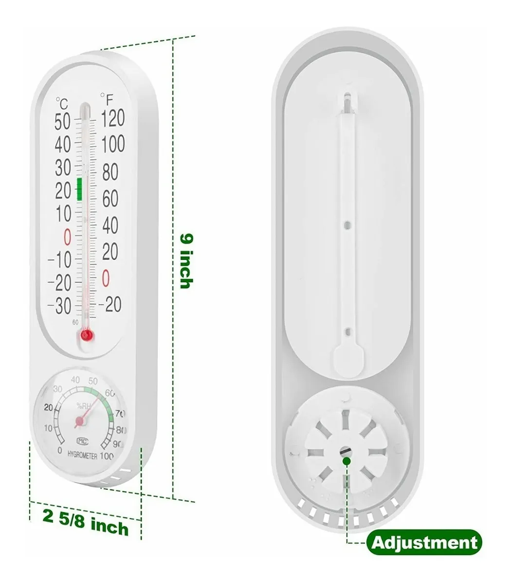 Foto 3 pulgar | Termómetro Higrómetro para Temperatura Malubero color Blanco