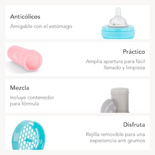 Foto 4 | Biberón Twistshake Anti Colic 11oz color Blanco