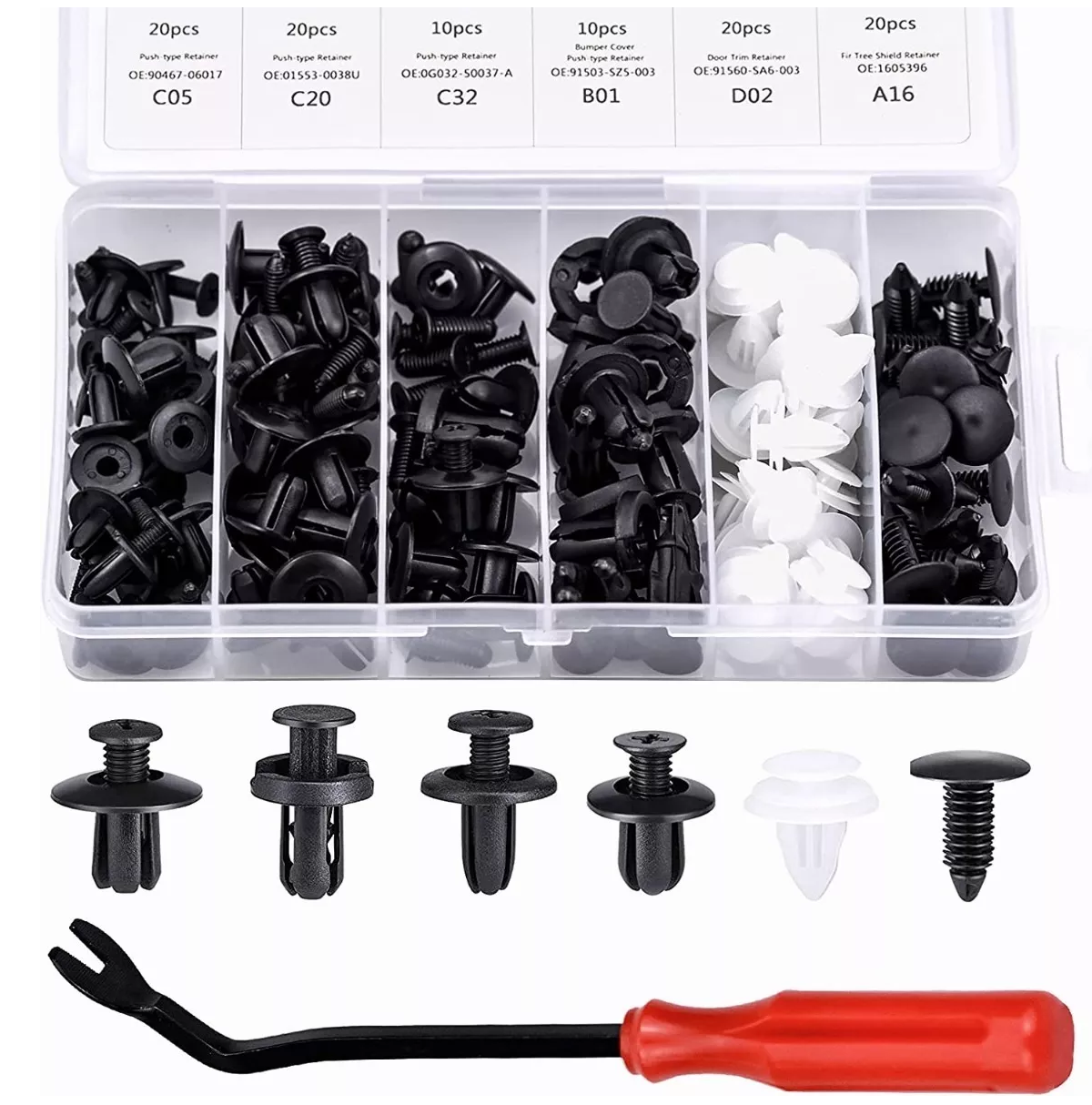 Foto 4 pulgar | Kit 100 Grapas Universal Automotrices 6 Modelos más Quitagrapas Eo Safe Imports Esi-7299 Multicolor