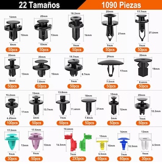 Foto 2 | Set Grapas Automotrices Eo Safe Importsesi-7298 Multicolor 1211 PZAS con Quita Grapas