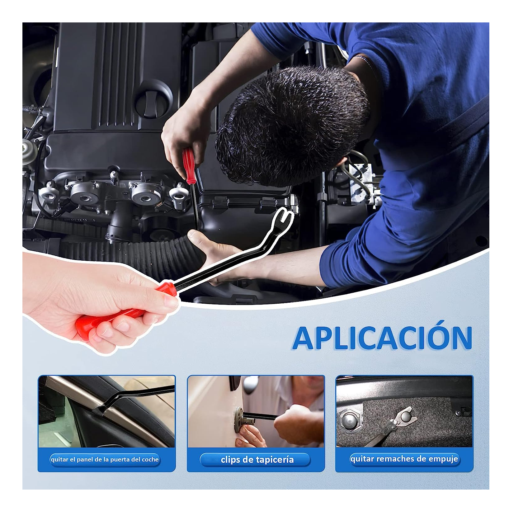 Foto 4 pulgar | Kit de Grapas Automotriz BELUG 16 Modelos con Quita Grapas 635 Piezas