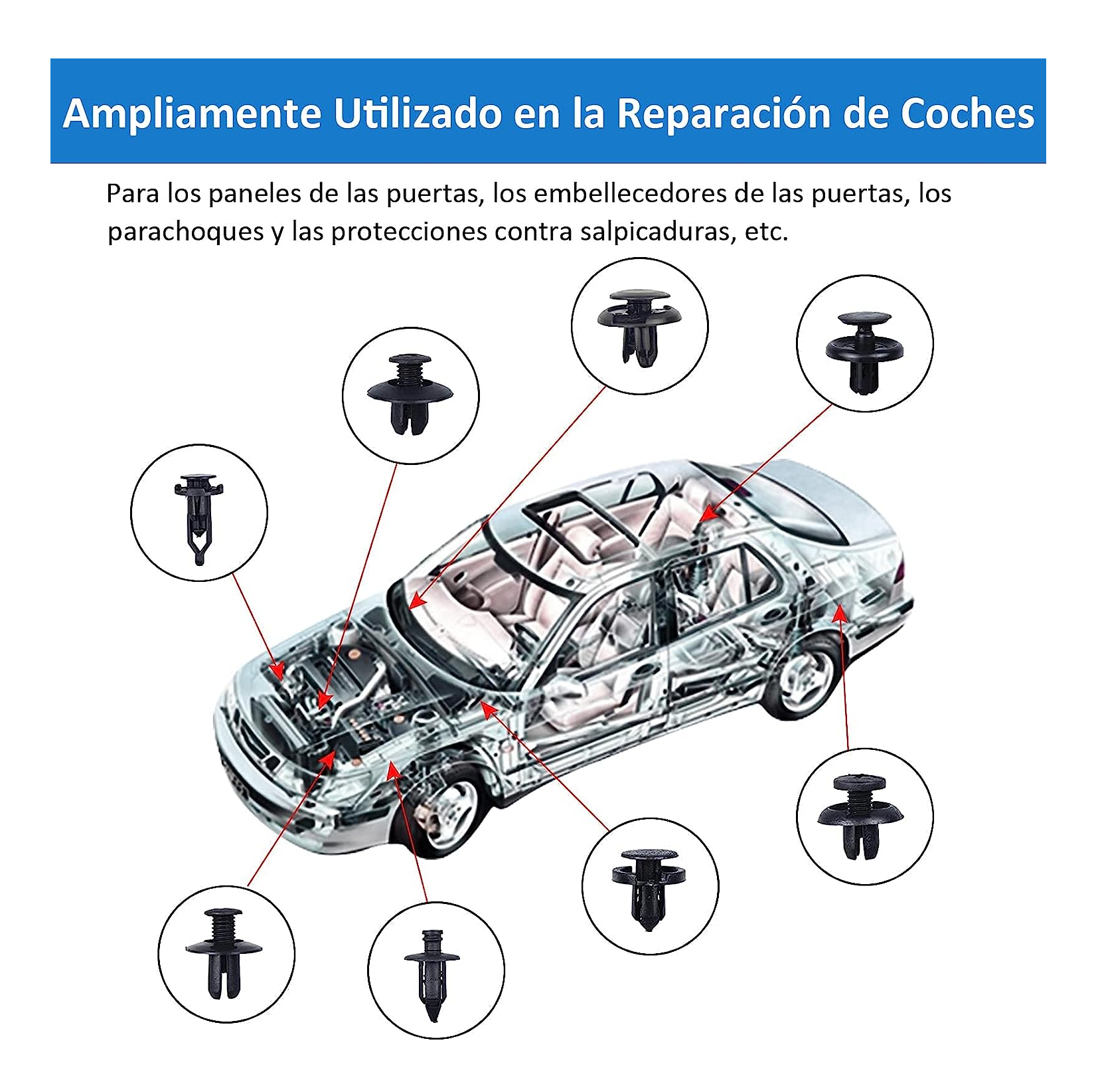 Foto 5 pulgar | Kit de Grapas Automotriz BELUG 16 Modelos con Quita Grapas 635 Piezas