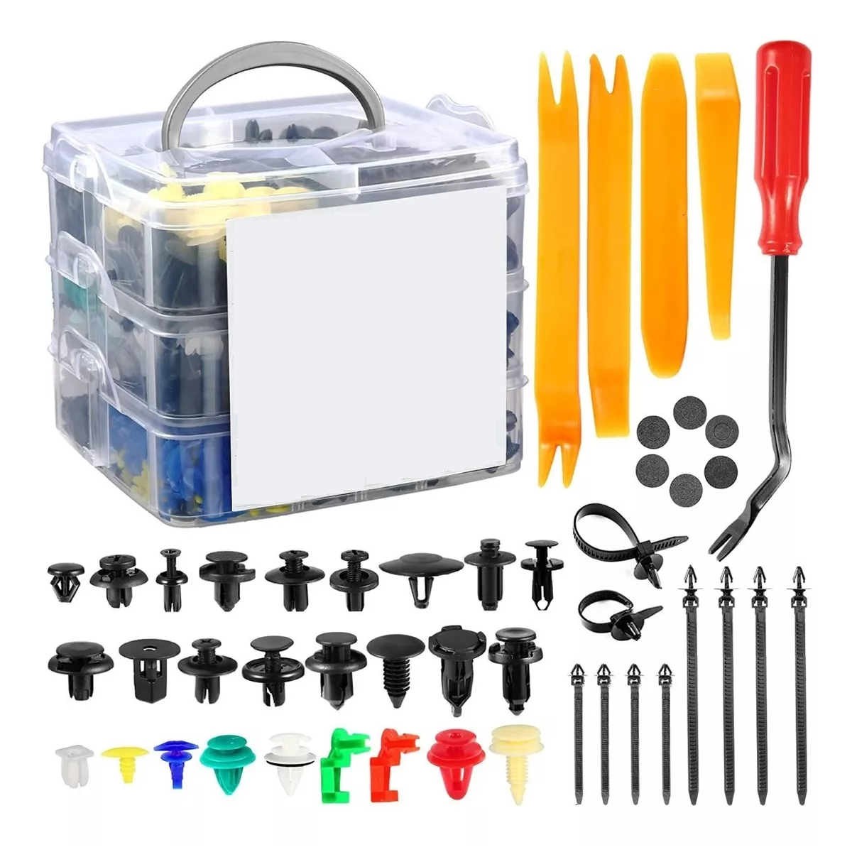 Foto 2 pulgar | Kit de Grapas Automotrices Eo Safe Imports Esi-7724 con Quitagrapas Multicolor 925 Piezas