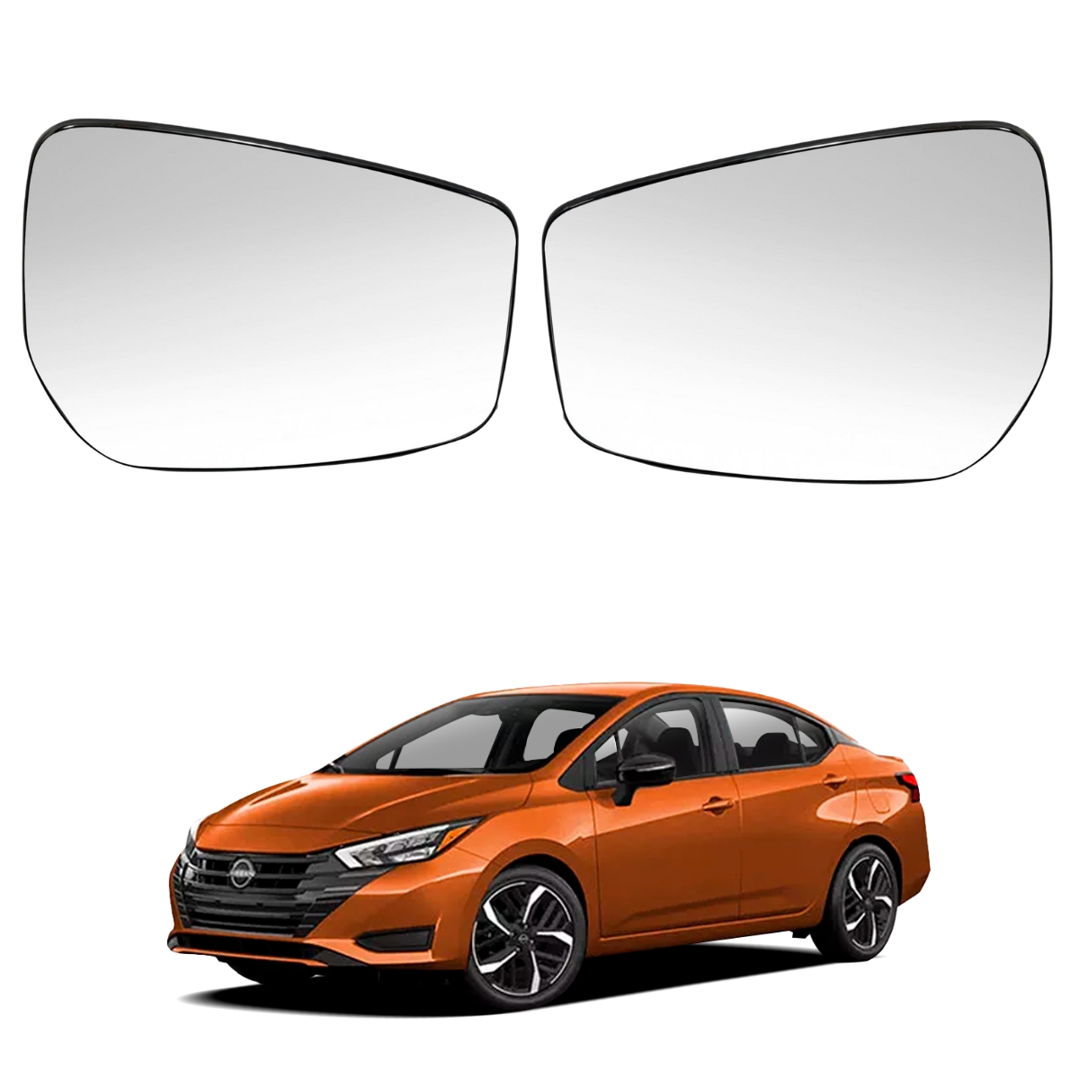Kit Lunas De Espejos Laterales Para Auto Versa 2020-2024 Original Nissan