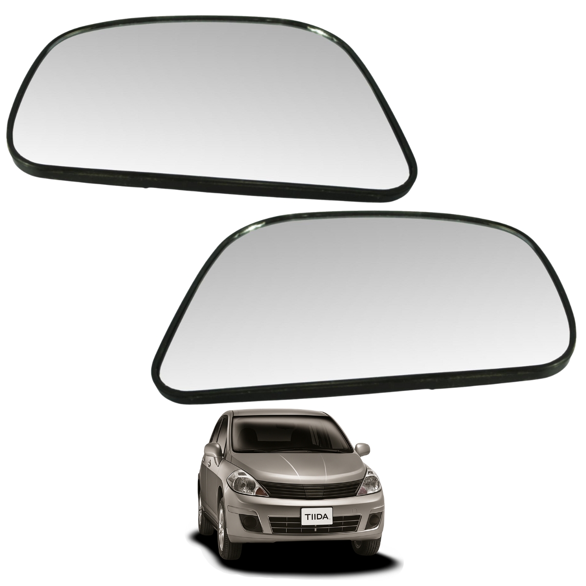 Kit Lunas De Espejos Laterales Para Auto Tiida Sedan 2007-2019 Original Nissan