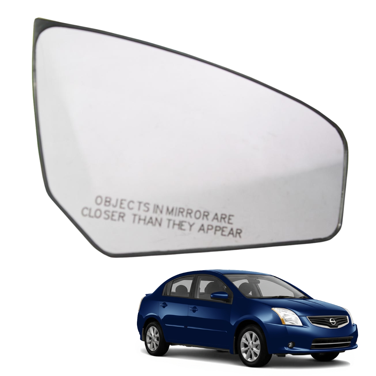 Luna De Espejo Lateral Derecho/copiloto Para Auto Sentra 2007-2012 Original Nissan