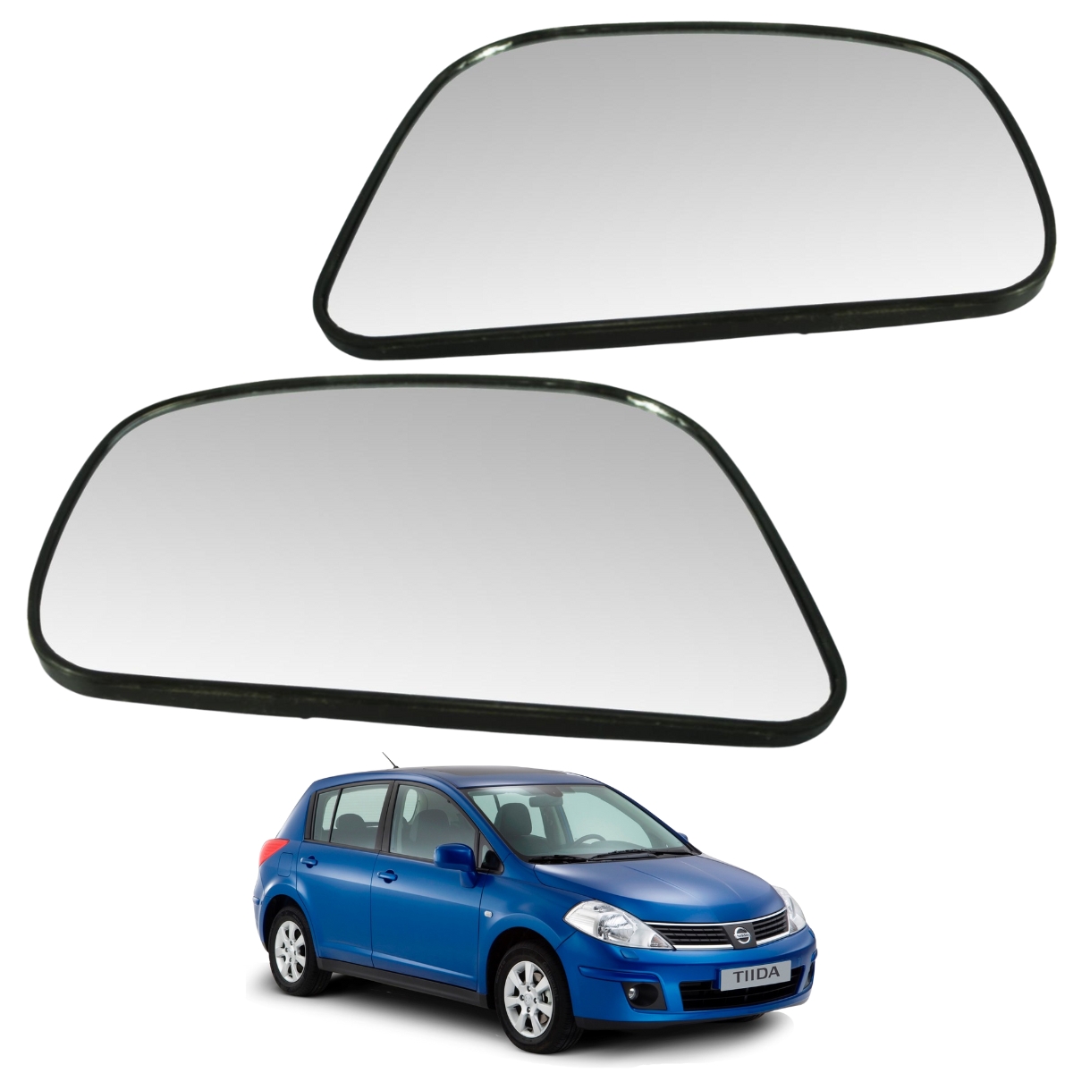 Kit Lunas De Espejos Laterales Para Auto Tiida Hatch Back 2007-2018 Original Nissan