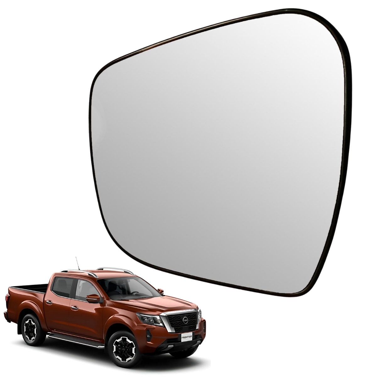 Luna De Espejo Lateral Eléctrico Izquierdo/conductor Para Auto Np300 Frontier 2015-2024 Original Nissan