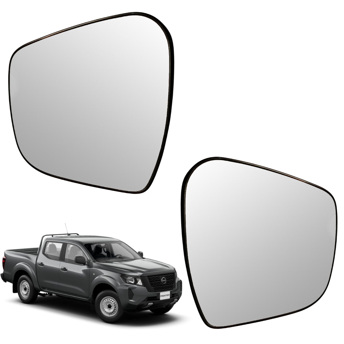 Kit Lunas De Espejos Laterales Eléctricos Para Auto Np300 Frontier 2015-2024 Original Nissan