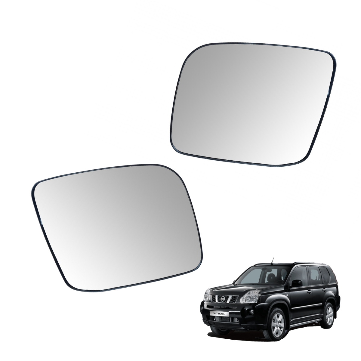 Kit Lunas De Espejos Laterales Para Auto X-trail 2008-2013 Original Nissan