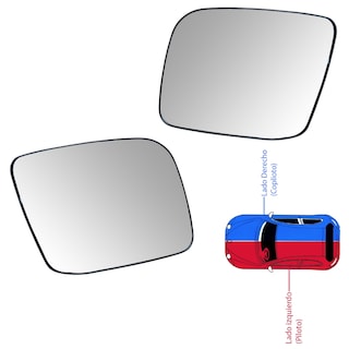 Foto 7 | Kit Lunas De Espejos Laterales Para Auto X-trail 2008-2013 Original Nissan