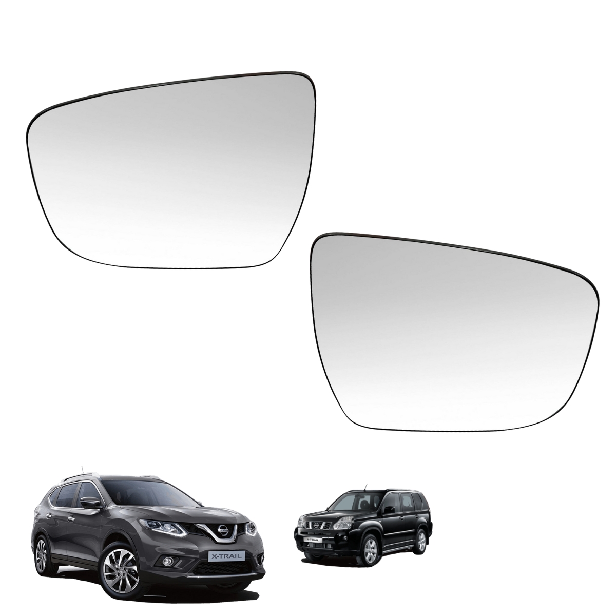 Foto 2 pulgar | Kit Lunas De Espejos Laterales Para Auto X-trail 2013-2019  Original Nissan