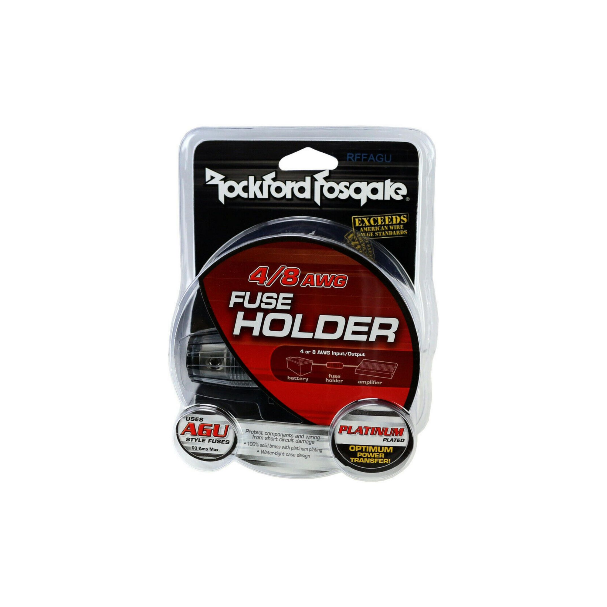 Foto 3 pulgar | Portafusibles Agu Rockford Fosgate Rffagu 60a 4 Awg / 8 Awg