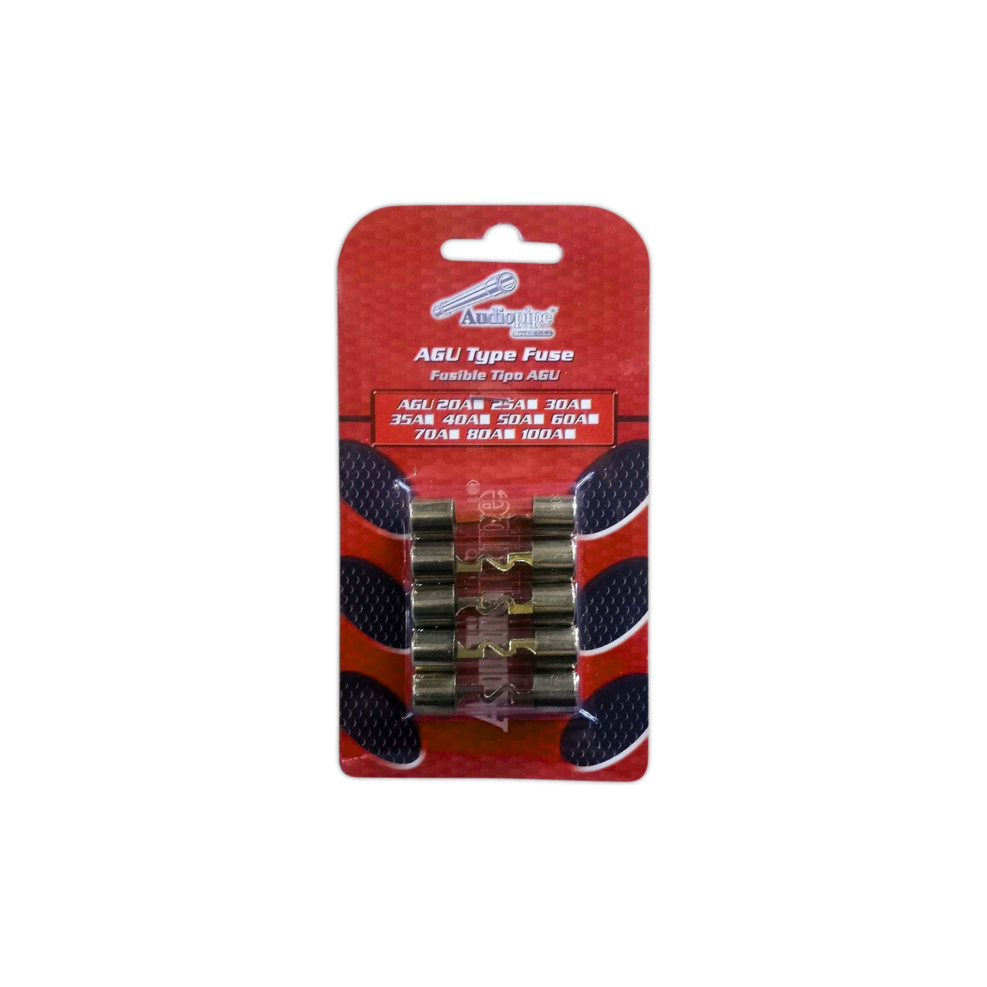 Foto 1 | Pack Fusibles Agu Audiopipe Agu100a 100a Tipo Midget