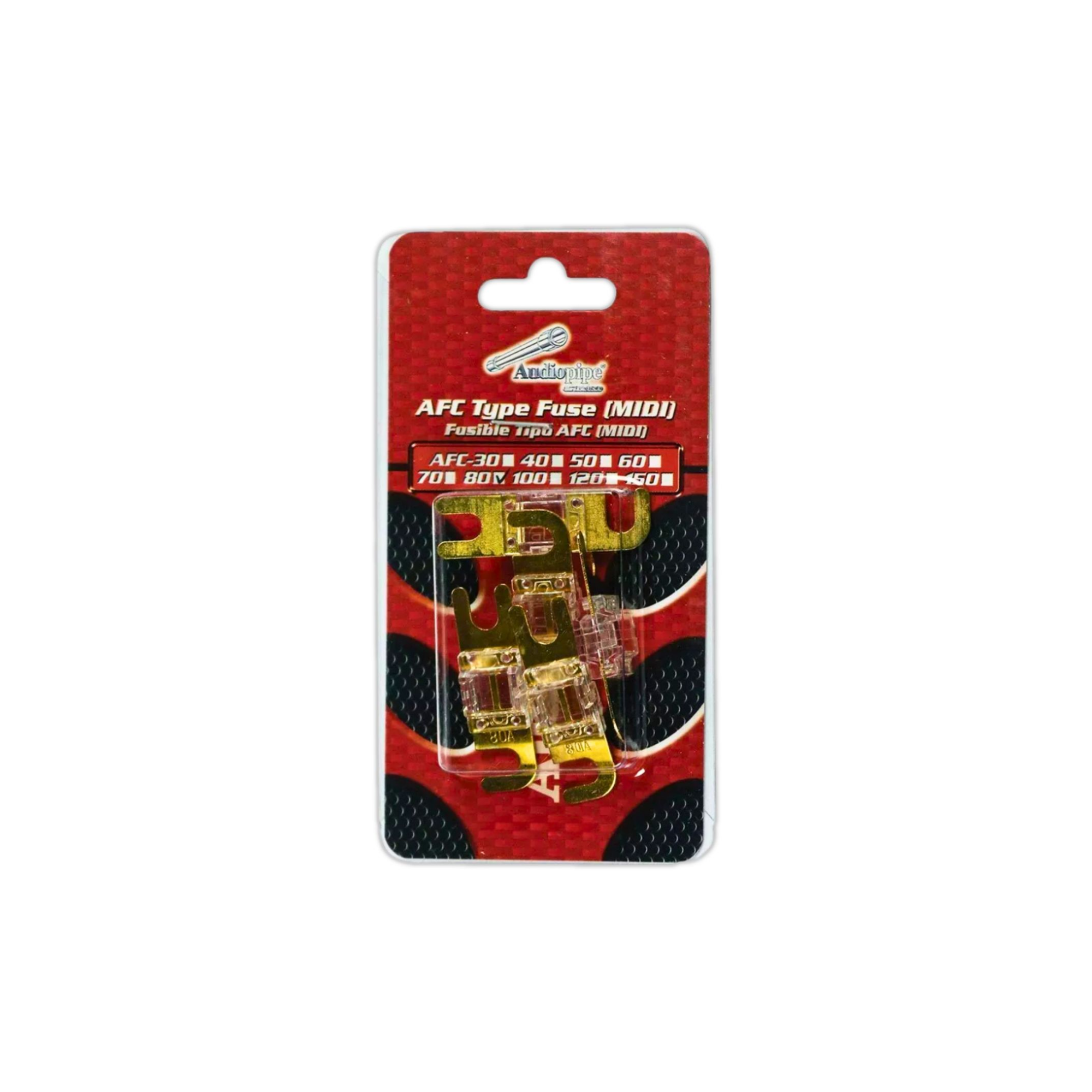 Pack Fusibles Afc Audiopipe Afc80 32v 80a Tipo Midi