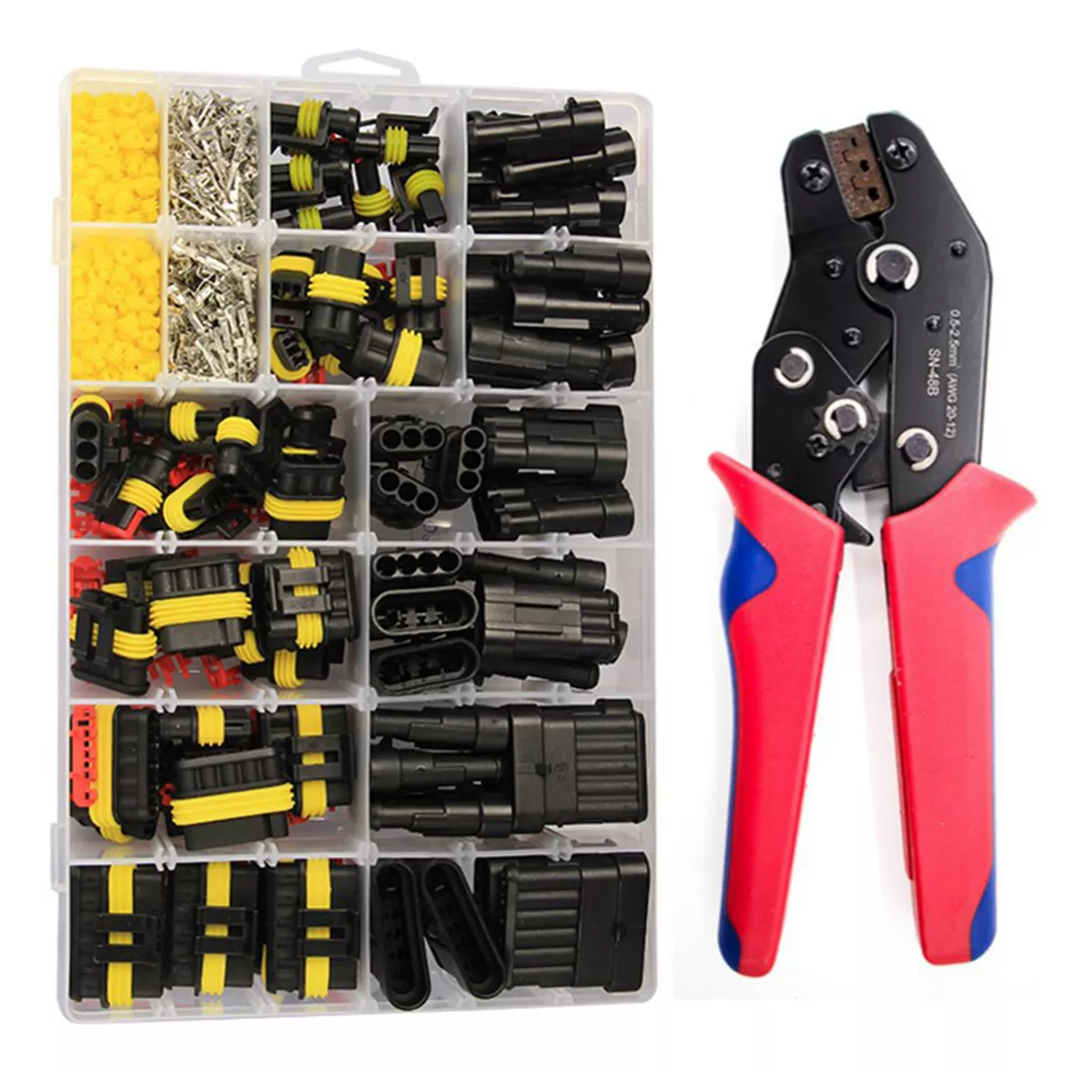 Alicate Terminales Abrazadera Crimpador Engarzador Eo Safe Imports Esi-12758 Multicolor