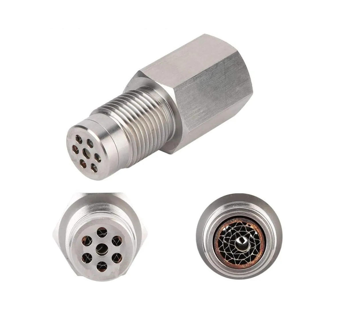Mini Catalizador Sensor de Oxigeno Malubero color Plateado