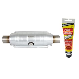 Foto 1 | Convertidor Catalítico Nash Muffler Euro 4 Con Rosca Para Sensor En Medio, Cople 2 1/4'' Incluye Cemento Para Instala