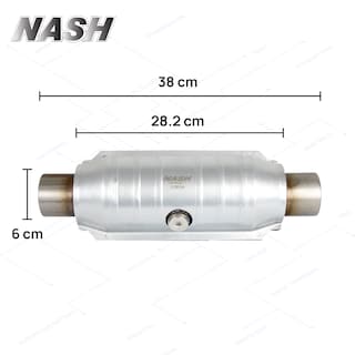 Foto 2 | Convertidor Catalítico Nash Muffler Euro 4 Con Rosca Para Sensor En Medio, Cople 2 1/4'' Incluye Cemento Para Instala