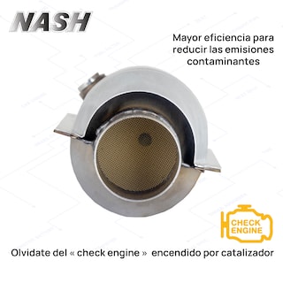 Foto 4 | Convertidor Catalítico Nash Muffler Euro 4 Con Rosca Para Sensor En Medio, Cople 2 1/4'' Incluye Cemento Para Instala