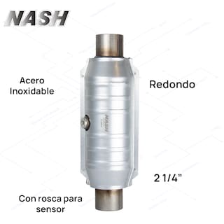 Foto 6 | Convertidor Catalítico Nash Muffler Euro 4 Con Rosca Para Sensor En Medio, Cople 2 1/4'' Incluye Cemento Para Instala